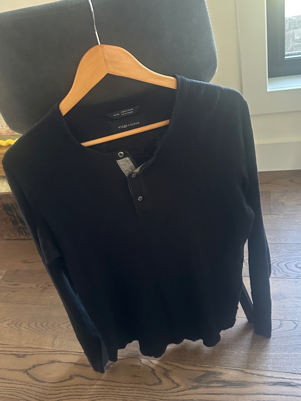 Wings + Horns black Long Sleeve Shirt Reigning Champ precursor